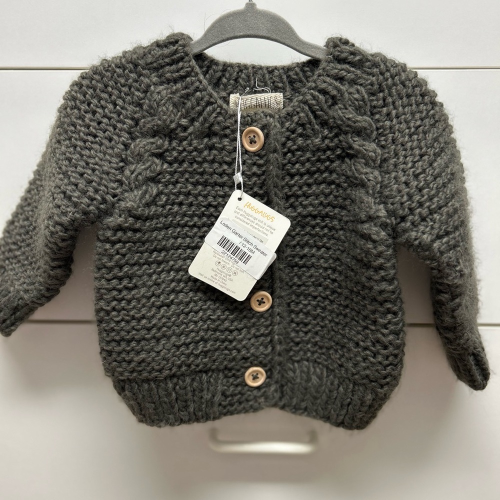 Cozy Gray Knit Sweater for Kids